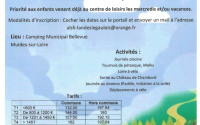 Centre de Loisirs – Mini-camp