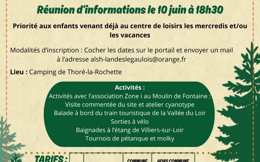 Mini camp -inscription